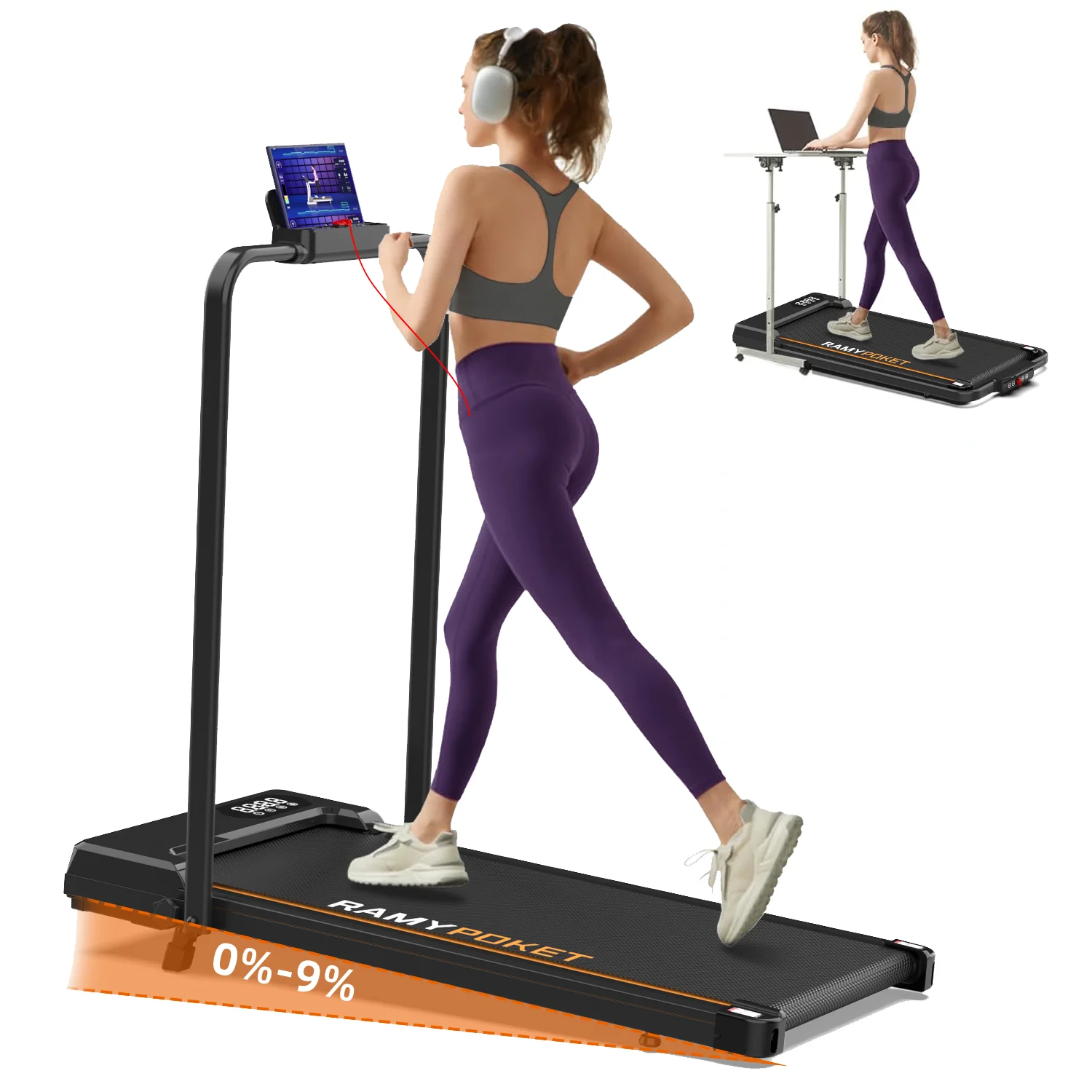 Tapis de course et marche inclinable