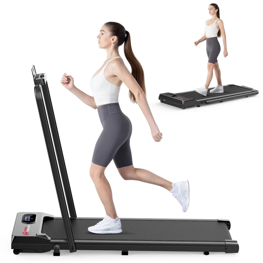 tapis de marche de bureau avec femme
